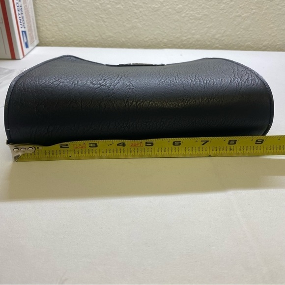 Enzo Angolini Clutch Handbag - Black & Red - Picture 7 of 8